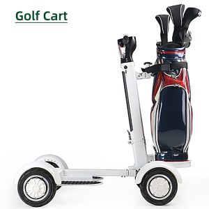 Electric golf caddy manufacturer mini four wheel cart for golf user