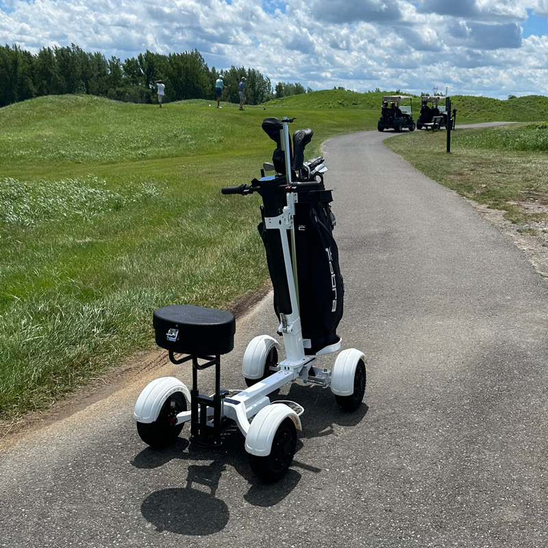 Electric Golf Trolley with Digital Display and Remote Control for Golf Course Use - Image 8