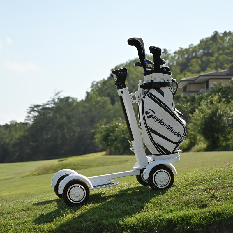 Motorized Golf Trolley Golf Push Cart Lithium Battery Foldable For Golf Bags electric golf cart supplier - Image 5