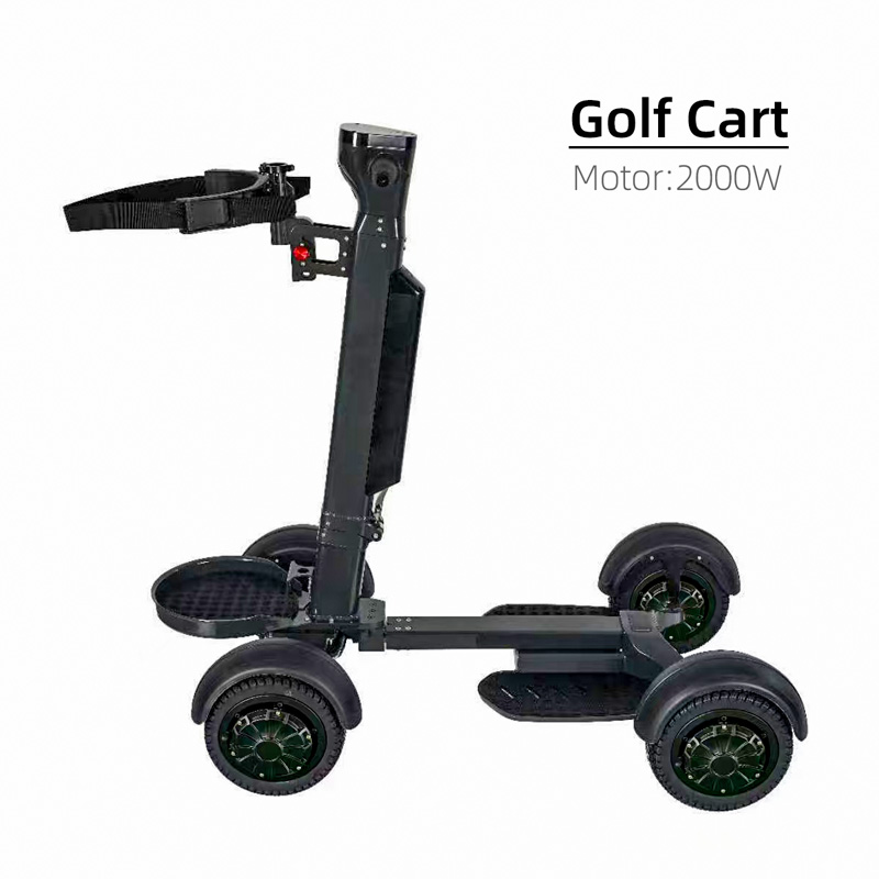 OEM electric golf caddy custom logo golf trolley Electric Golf Cart Caddy with Remote Control, Foldable Motorized Golf scooter with Lithium Battery