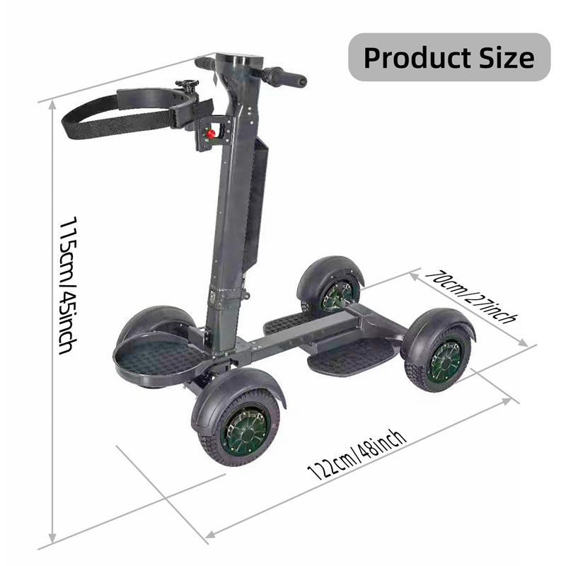 Electric Golf Trolley with Digital Display and Remote Control for Golf Course Use - Image 2