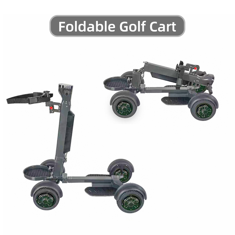 Electric Golf Cart Caddy with Remote Control, Foldable Motorized Golf Trolley, Lightweight Golf Push Cart with Lithium Battery for Golf Bags - Image 2