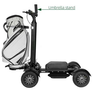 All Terrain Golf Scooter with Four Wheels High Stability Electric Transport for Golfers