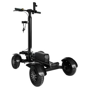 Four Wheel Mini Golf Scooter Electric Golf Transport Vehicle with Stable Ride and All Terrain Tires