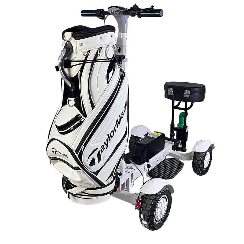 4 Wheel Personal Golf Transport Scooter with Seat Box and Enhanced Stability Control