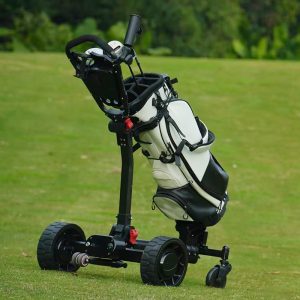 New Design Lightweight AI Caddy Golf Trolley Follow Me Foldable With Lithium Battery & Umbrella Stand
