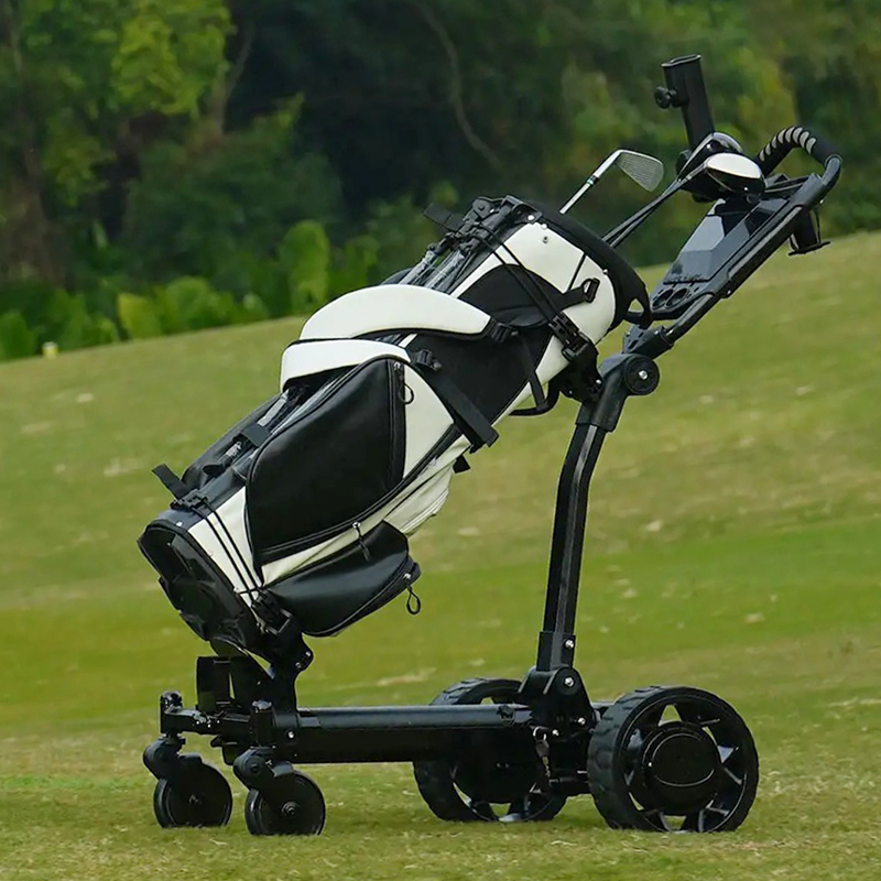 Electric Golf Push Trolley Foldable Golf Cart, Lightweight Motorized Golf Caddy with Lithium Battery - Image 6