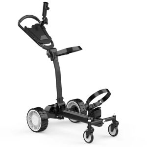 Electric Golf Push Cart for Golf Bags, Portable Folding Trolley Motorized Push Cart with Long Lasting Battery