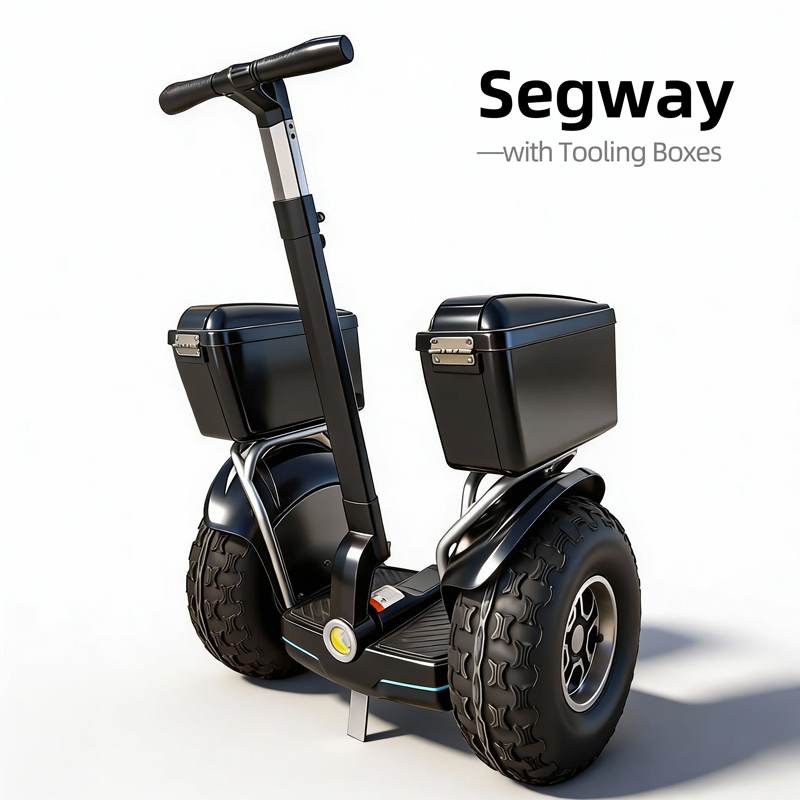 Segway with side tooling boxes