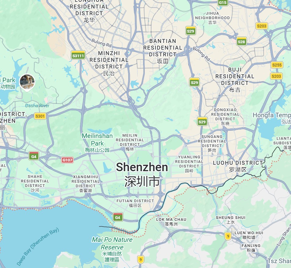 Shenzhen map