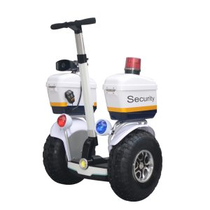 Two Wheel Self Balancing Electric Transporter with Emergency Lights, Security Patrol Mobility Vehicle