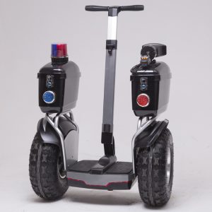 Security Patrol Self Balancing Scooter with Warning Lights, Two Wheel Electric Personal Transporter for Outdoor Patrol