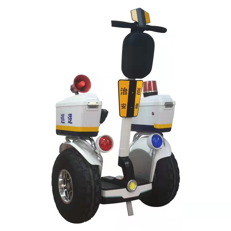 Electric Patrol Scooter Two Wheels 40-80KM Long Range 20 Inch Fat Tire Brushless Motor IP56 Waterproof with APP