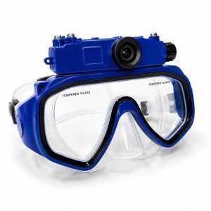Underwater Camera Diving Mask with HD Action Camera, Waterproof Snorkeling Mask for Swimming, Diving, Surfing and Ocean Photography